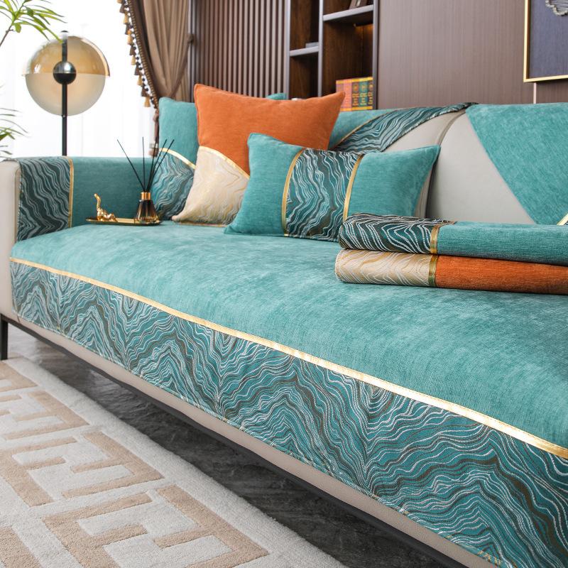 

Подушка для дивана Four Seasons, универсальный простой современный синельный нескользящий коврик, чехол для дивана, универсальный универсальный чехол, ткань 70*70