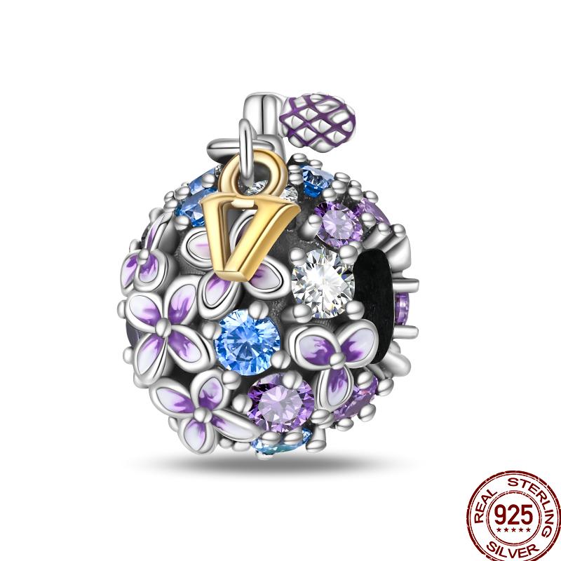 Bouquet Confession Copper Sunflower Butterfly Flower Charm Beads Suitable For 3Mm Bracelet Diy Fine Jewelry Making