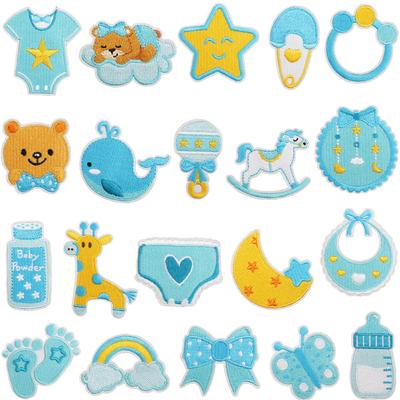 Trojaner Flasche Stickerei Stoff Aufkleber Cartoon Giraffe Aufnäher Aufkleber Babykleidung Dekoration Schmetterling Computer Stickerei Abzeichen Junge