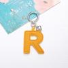 Barevná kožená klíčenka na 26 písmen pro ženy Dívky Přívěsky na klíče s počátečním písmenem 26 batohů dekorace doplňky dárky