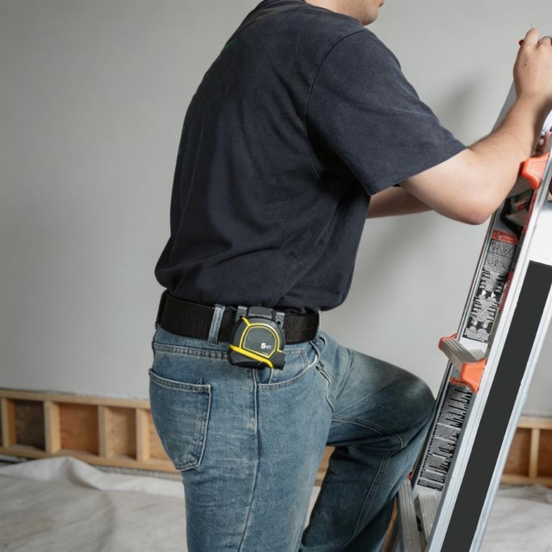 Strong Tape Measure Clip With Secure Grip Fits Most Belts And Pockets Perfect For Carpenters And Electricians M4YD