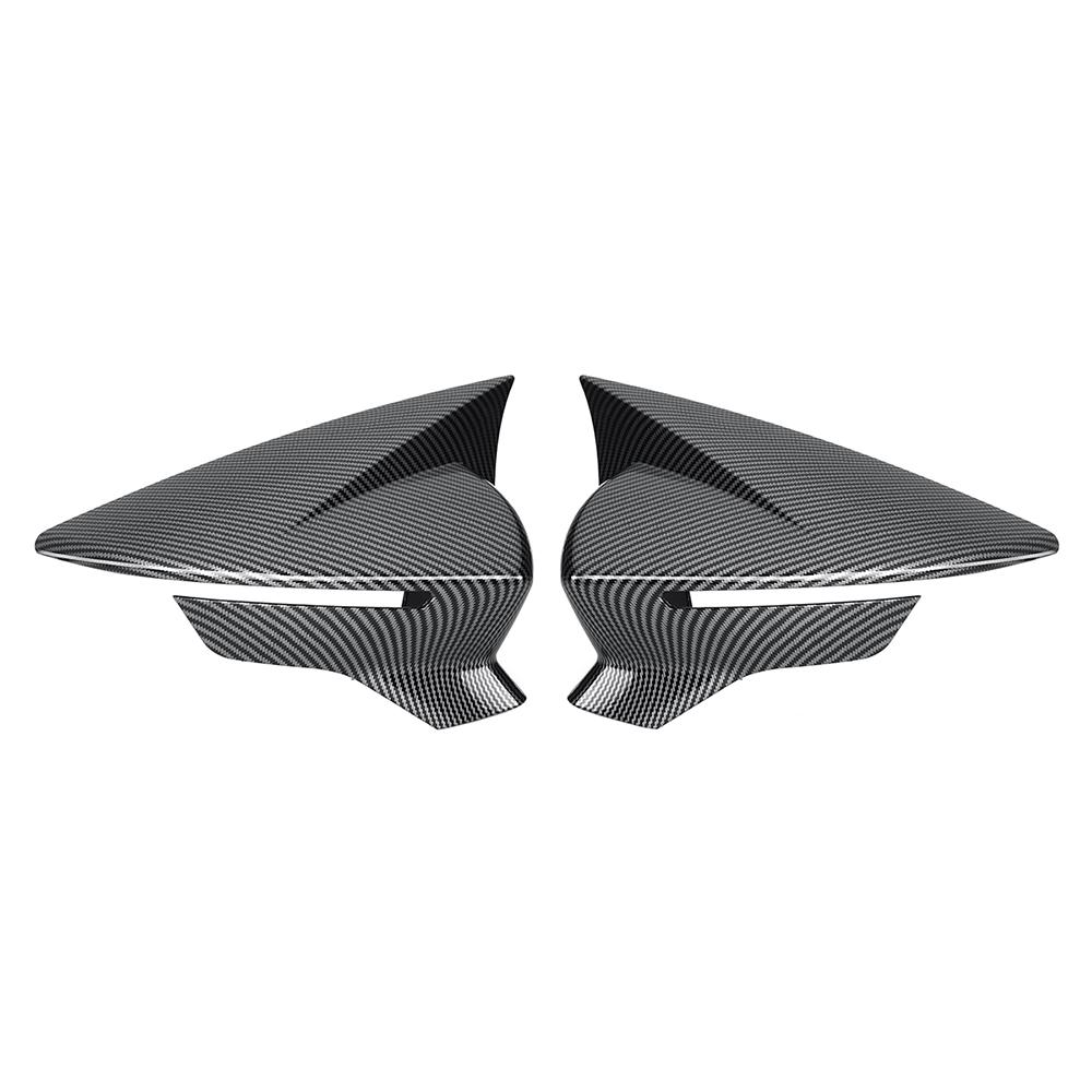 1 Paar Rückspiegelkappe ABS Carbon Schwarz für SEAT Leon MK3 5F ST FR Cupra Ibiza Mk5 Arona KJ7 2017 2018