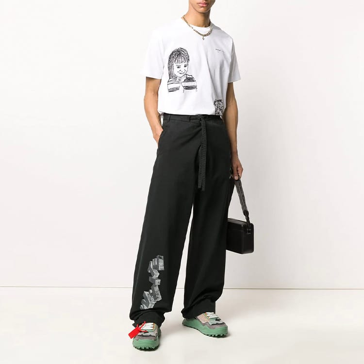 OFF-WHITE logo-print T-shirt OMAA027S201850090110