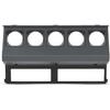 PIT66 Dash Radio Bezel Trim Vent Compatible with Chevy Malibu 2008-2012 Silver Black