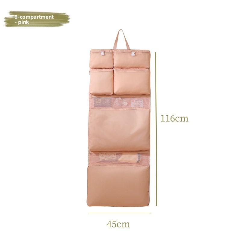 Portable Travel Storage Bag With Multiple Compartments For Clothing And Accessories