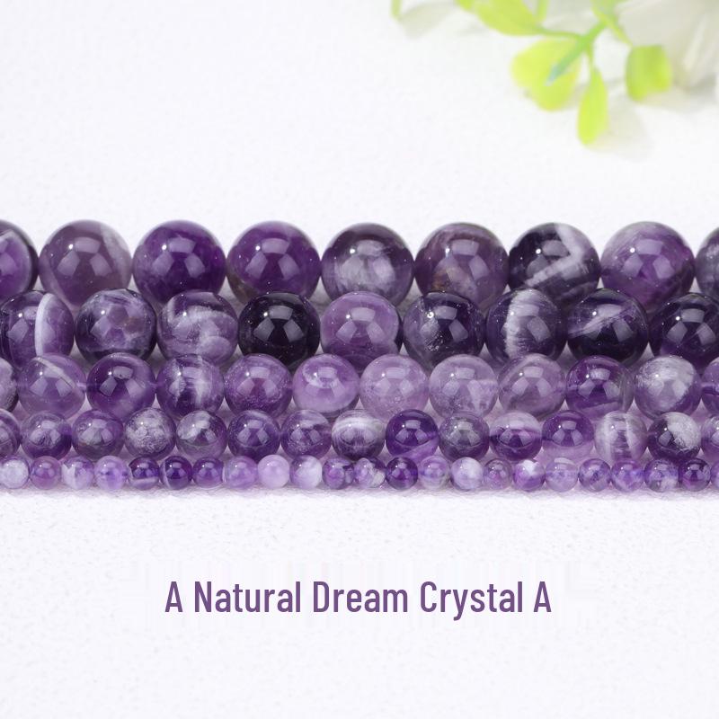 

Натуральный аметист, браслет из бусин, сделай сам, круглые хрустальные бусины, аксессуар