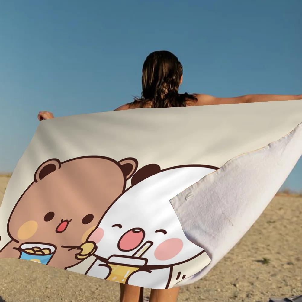 

Bubu And Dudu Cute Cartoon Beach Towel For Kids Bath Pool Vacation Gift Picnic Party Gift W30*H60(CM)