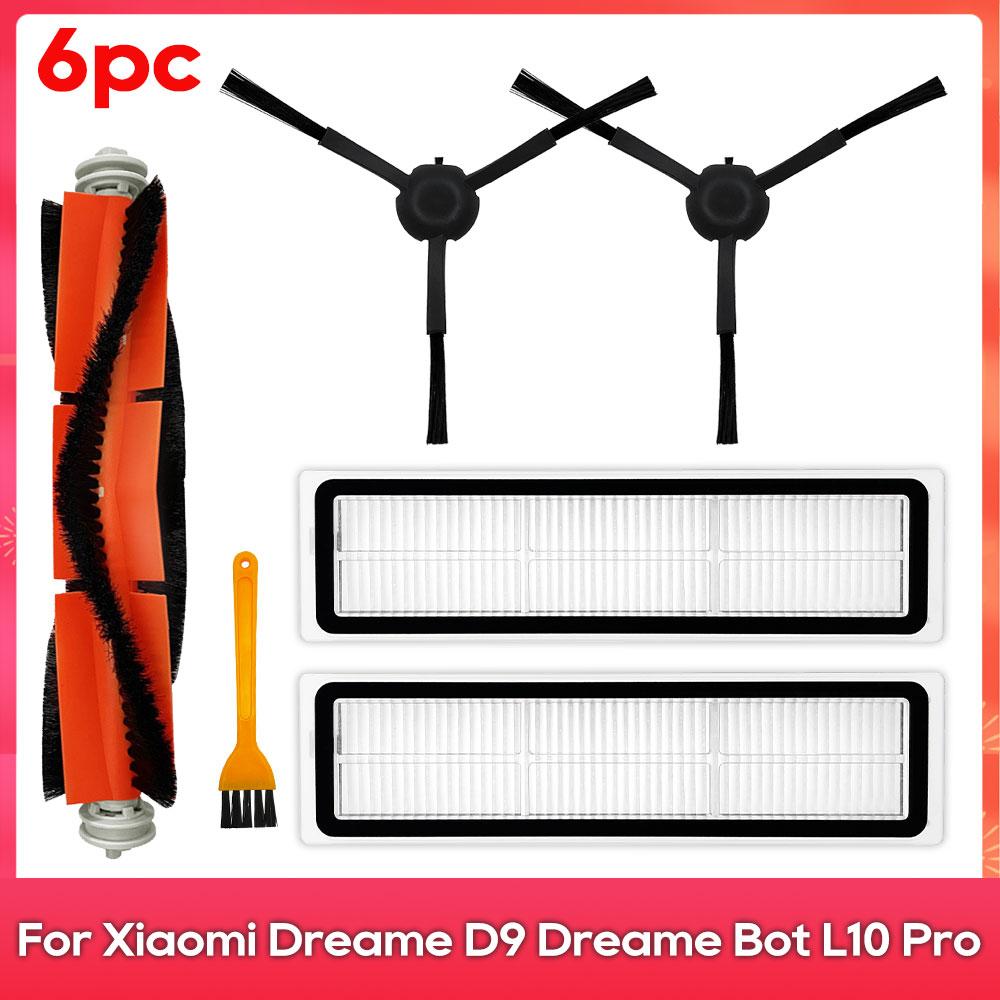 Compatible For ( Dreame D9, L10 Pro, Trouver Robot LDS Vacuum Finder ) Spare Parts Accessories Main Side Brush Mop Hepa Filter