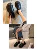 Women's 2025 Spring Japanese-Style Black Thick-Sole Loafers - Slip-On JK Uniform Shoes