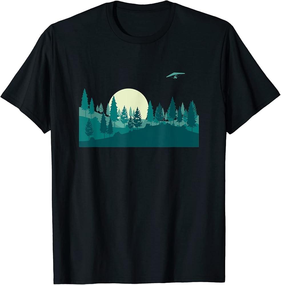 Moonlight Wild Nature Trees Outdoor Nature Full Moon Forest TShirt Unisex T-Shirt S