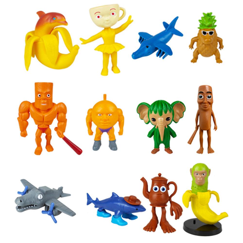 Italian Brainrot Toy Tralalero Tralala Tung Tung Tung Sahur 6-24PCS Funny Animals Desktop Ornaments Collection Decoration