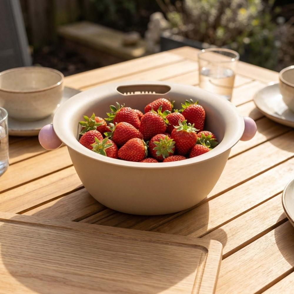 Large Capacity Fruit Vegetable Washing Bowl Vegetable Fruit Strainer  Refrigerator
