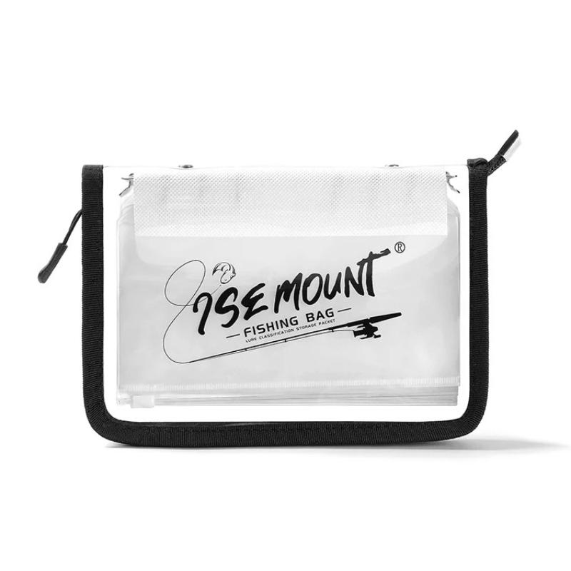 Transparent Luya Bait Bag PVC Partitioned Waterproof Storage Bag Portable Fishing Tackle Accessories Sorting Organizer Pouch