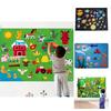 Educational Felt Wall Stickers For Children's Diy Crafts Enhance Intellectual Development Non-woven Material
