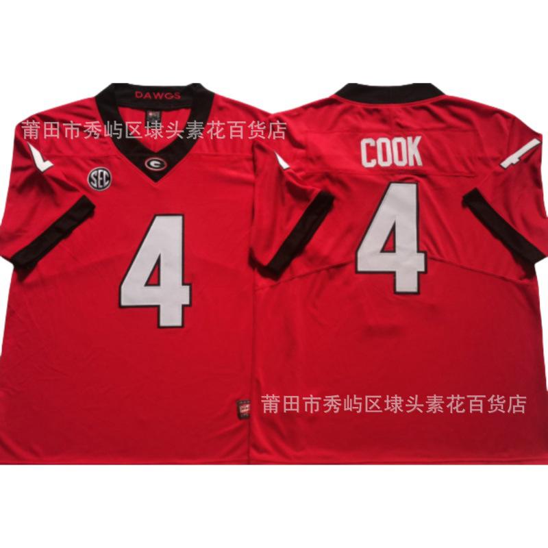 NCAA College Football Jersey Bulldogs Georgia Bulldogs Embroidery Spot Custom
