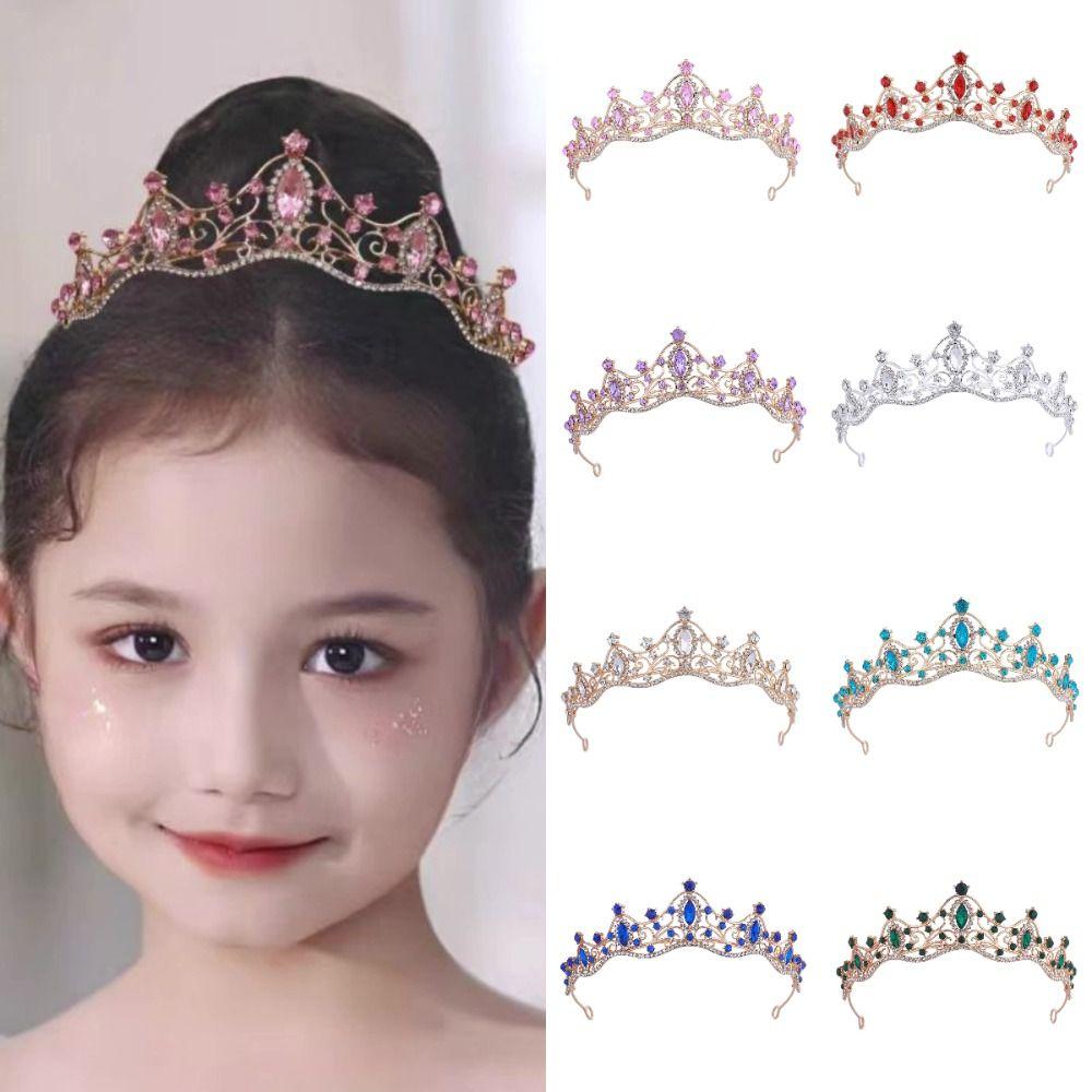 Baroque Queen Princess Crown Rhinestone Prom Jewelry New Crystal Tiara  Wedding Party