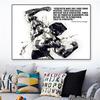 Poster Posa Arnold Schwarzenegger Bodybuilding Palestra Fitness Stampe Sportive Citazione Ispiratrice Pittura su Tela Decorazione Murale