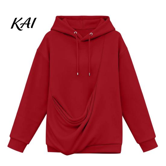 Fall Winter Hoodie Women Pet Pouch Hoodie, Oversized Hooded Sweatshirt with Kangaroo Pouch, Dog Cat Carrying Pullover Top for