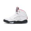 Air Jordan 5 Retro PreSchool 'White Fire Red' 2020 (Unisex) True White / Fire Red / Black / Metallic Silver Kids' Basketball Shoes 440889 102