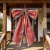 Doppelseitige dekorative Jute-Schleife mit Aufdruck für die 250-Jahr-Feier der USA Sternenmuster 90x60cm Festivaldekoration