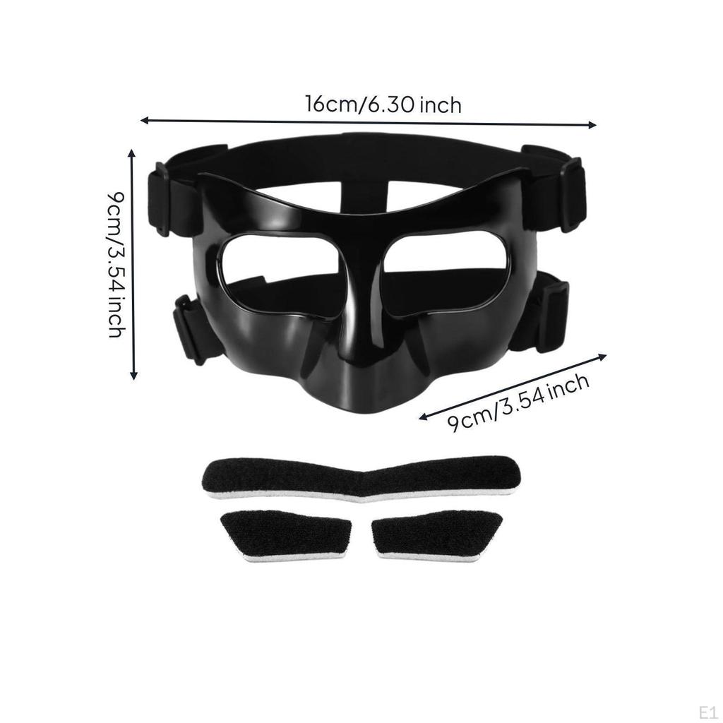 Basketball Nose Collision Guard Resistant Secure Fit Facial Protector for
