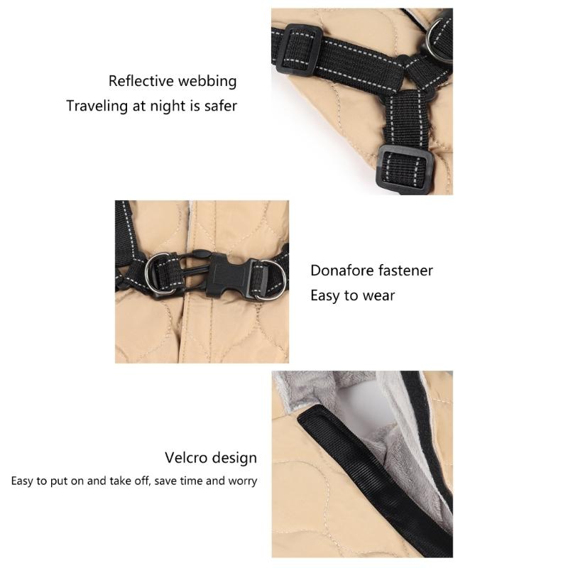 Dog Jackets Winter Warm Dog Clothes for Small Dog Stand Collar Pet Clothing Kitten Cat Windproof Jackets Hoodie Coat