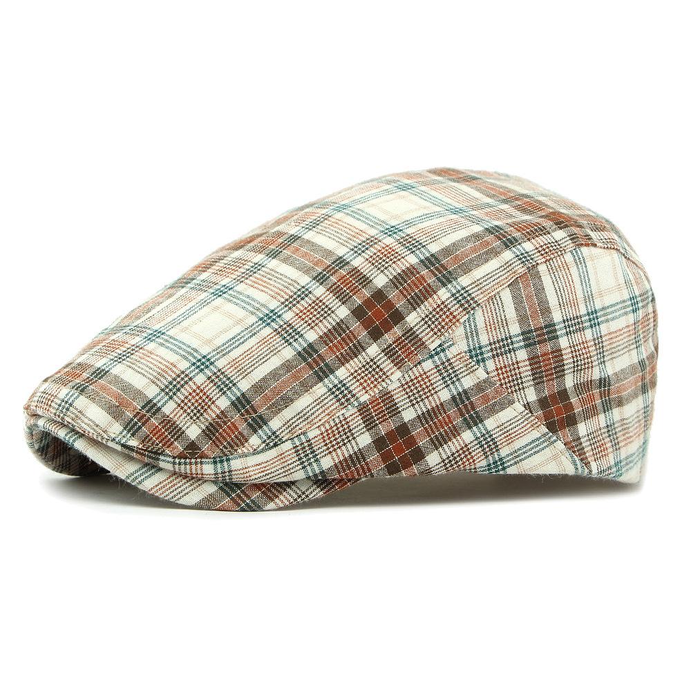 

Весенне-летняя клетчатая беретка женская британская кепка с козырьком ретро прогрессивная кепка мужская кепка художника