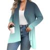 Women's Fall And Winter Fashion Casual Print Long Sleeve Mid-Length Cardigan Jacket