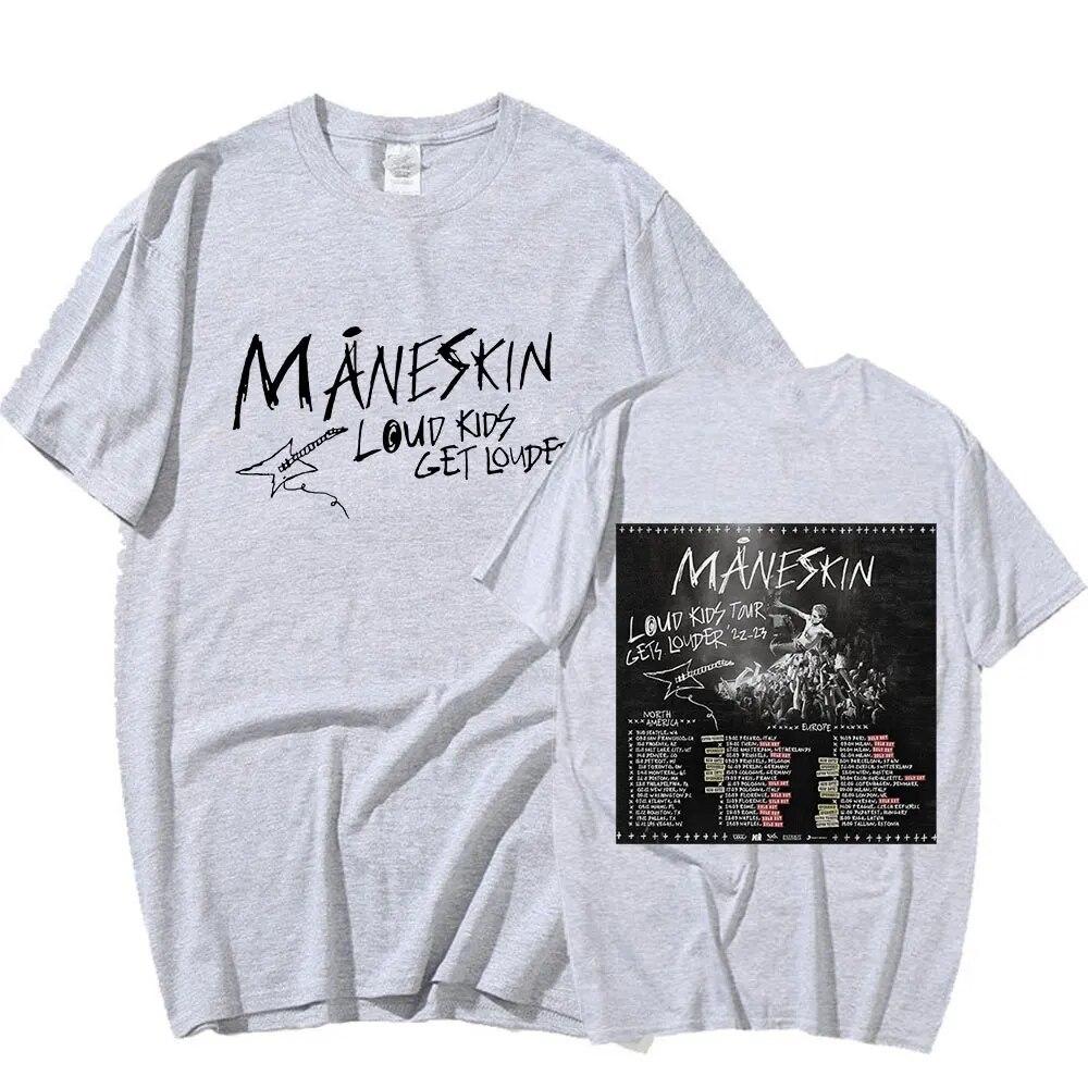 Maneskin Louds Kids Gets Louder Tour Graphic T-shirt Italian Rock