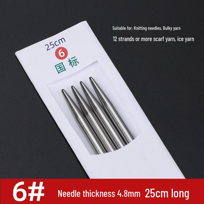 Three Swallow Stainless Steel Knitting Needles Set for Handmade Scarves and Sweaters