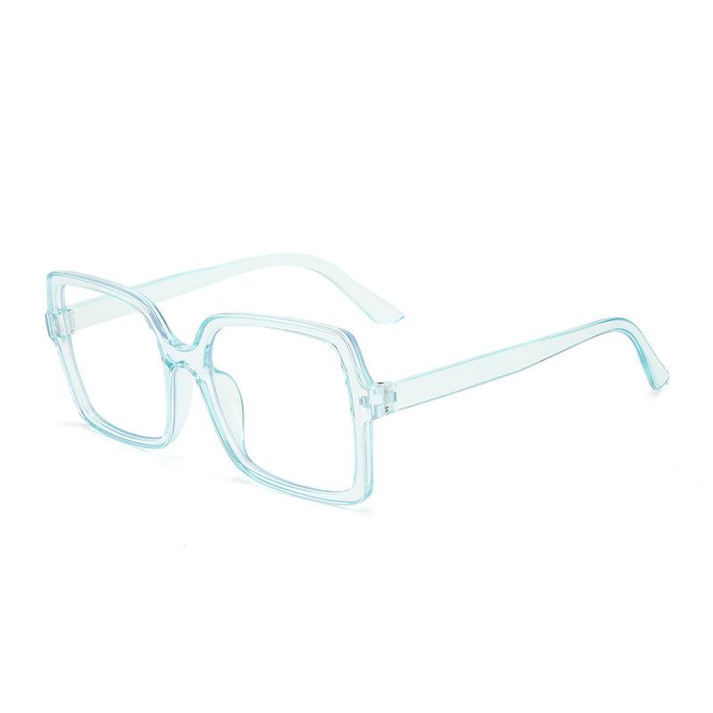 

Квадратная большая оправа с защитой от синего света и ультрафиолета, мужские и женские универсальные очки, простое лицо и тонкие