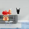 Chinese Feng Shui Koi Fish And Rock Hand Gesture Statue Creative Sculpture for Entryway Office Home