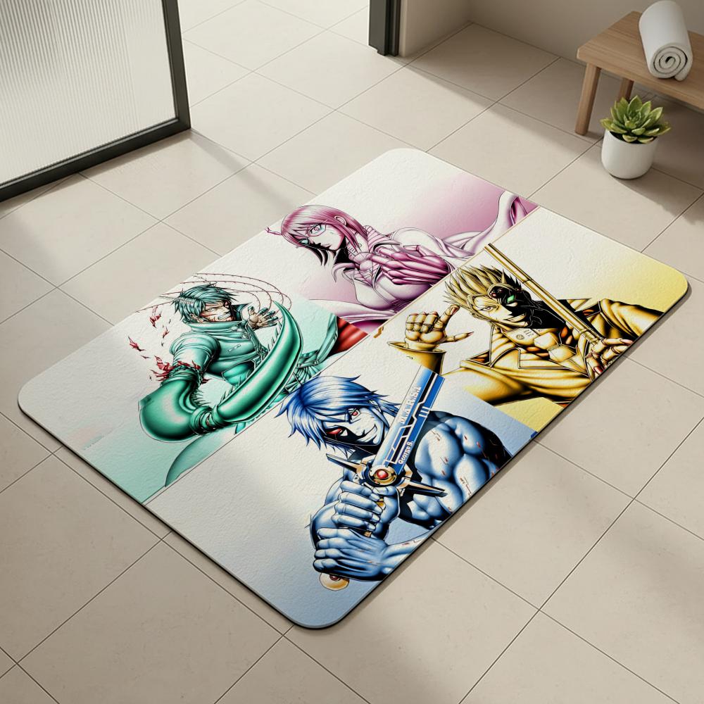 Anime T-Terra F-Formars Floor Mat Diatomite Bath Mat, Quick Dry, Absorbent, Multi-Scene Mat 40cm x 60cm