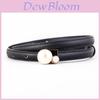 Genuine Leather Womens Stylish Thin Belt For Casual Jeans And Office Wear