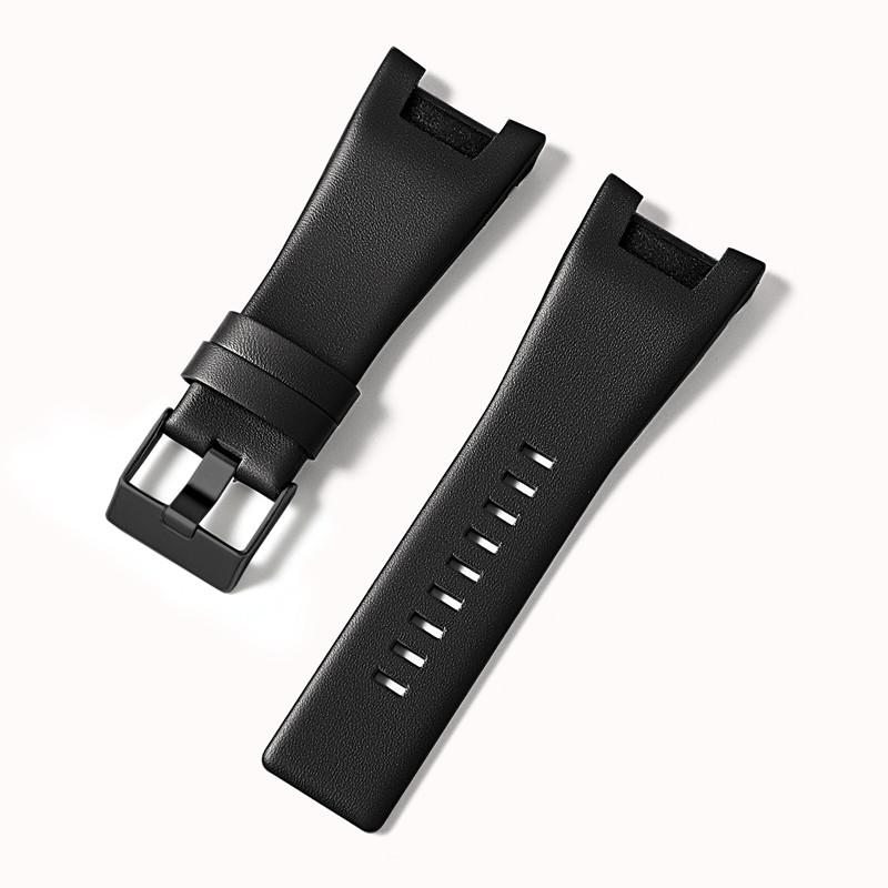 Correa de reloj de cuero genuino de 32*17 mm Para Diesel DZ4246 DZ1273 DZ1216 Correa grande cóncava para hombre resistente al agua y al sudor
