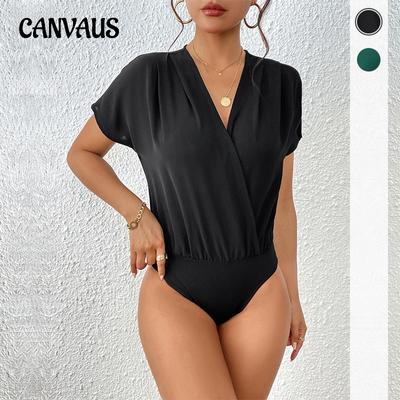 Summer Women's Jumpsuit Fashion Black Short Sleeve Jumpsuit