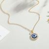 Dot Diamond Lucky Blue Eye Necklace for Evil Eye Pendant Necklace Turkish for Evil Eye for Protection and Blessing for W
