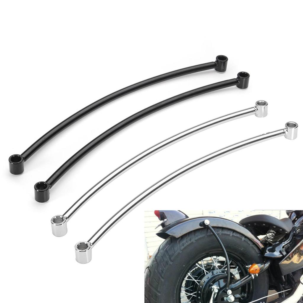 Chrome Rear Fender Rail Support Bracket Mount Holder for Harley Custom