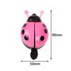 Mini Lovely Beetle Cartoon Ladybug Ring Bicycle Alloy Bell For Ride Horn Alarm