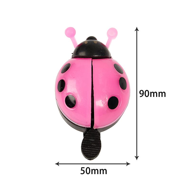 Mini Lovely Beetle Cartoon Ladybug Ring Bicycle Alloy Bell For Ride Horn Alarm