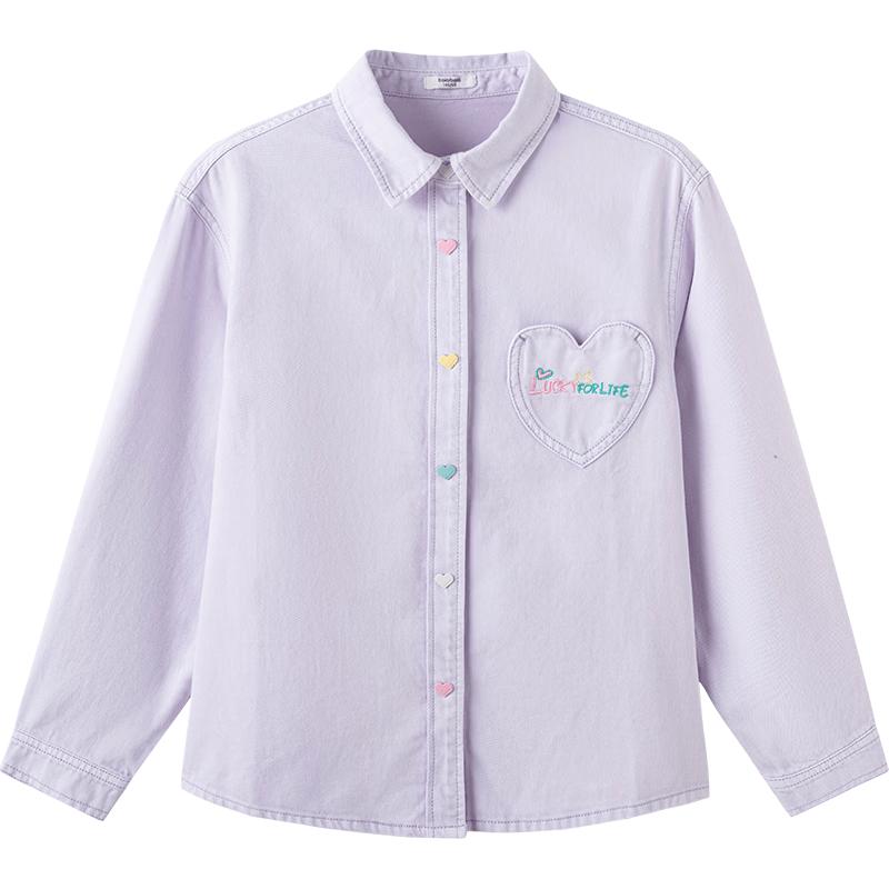 Balabala Kids' Long-Sleeve Denim Shirt