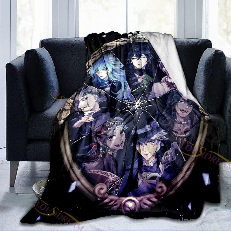 Cartoon Wonderland Blanket NRC School Adventure Game Series Flannel Throw Blanket for Couch Sofa Cozy Plush Blanket for Kids