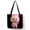 Borsa shopper Labubu trendy personalizzata stampata 5404