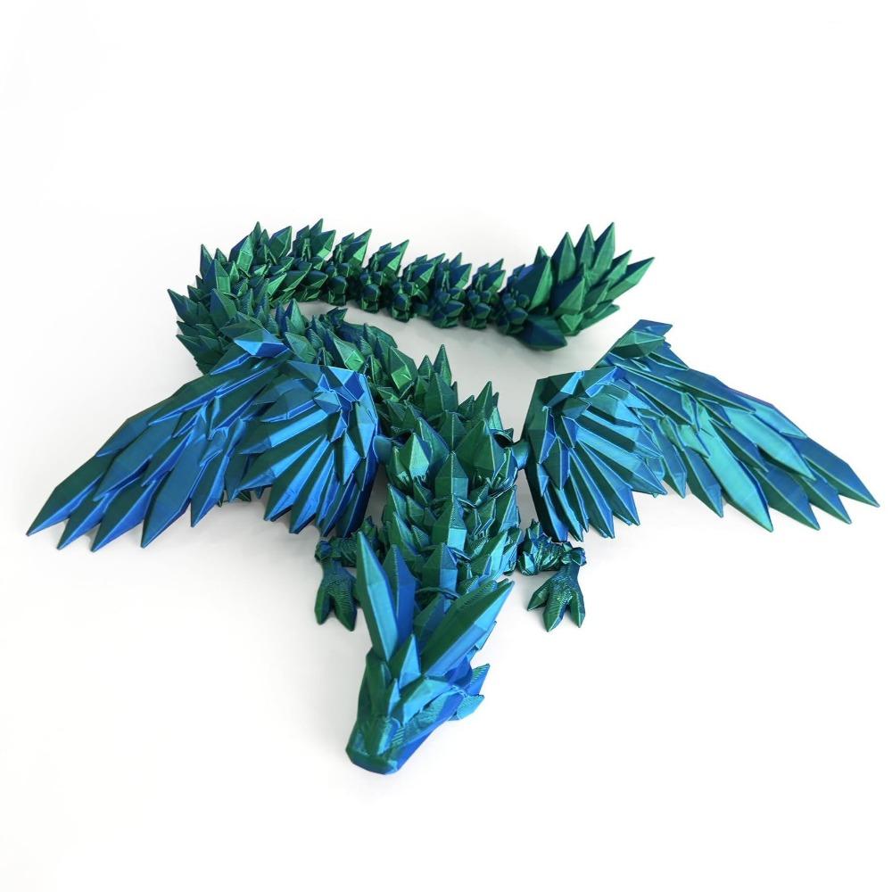 PLA 3D Printed Chameleon Model Multicolor Multi-jointed Chameleon Action Figure Movable Articulated Animal Figurine