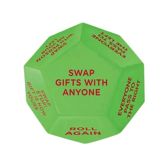 3 Pcs Hilarious Exchange Party Game Dice Santa Swap Gift Exchange Dice Christmas Stocking Stuffers Gift for Office Events Group Hangout