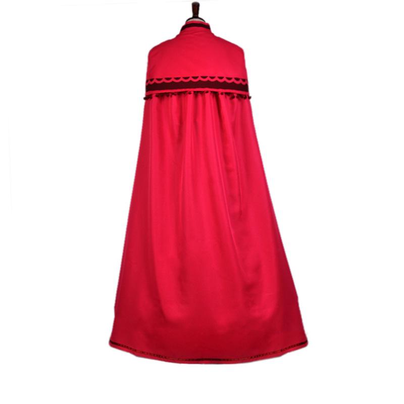 Adult Anna Dress With Cloak Womens Party Cosplay Halloween Stage Frozen Costume