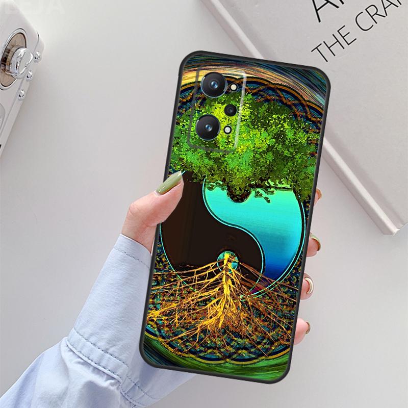 Tree of Life Yin Yang For Realme C61 C75 C55 C51 C21Y C25S C67 C53 13 12 10 11 14 Pro Plus GT 6T 6 5 GT7 Pro Case
