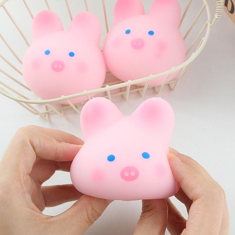Rabbit Sakura Soft Pig Stress Relief Knead Decompression Squeeze Toy Kids Gift