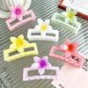 Gradient Floral Square Claw Hair Clip for Women - Vacation Style Accessory
