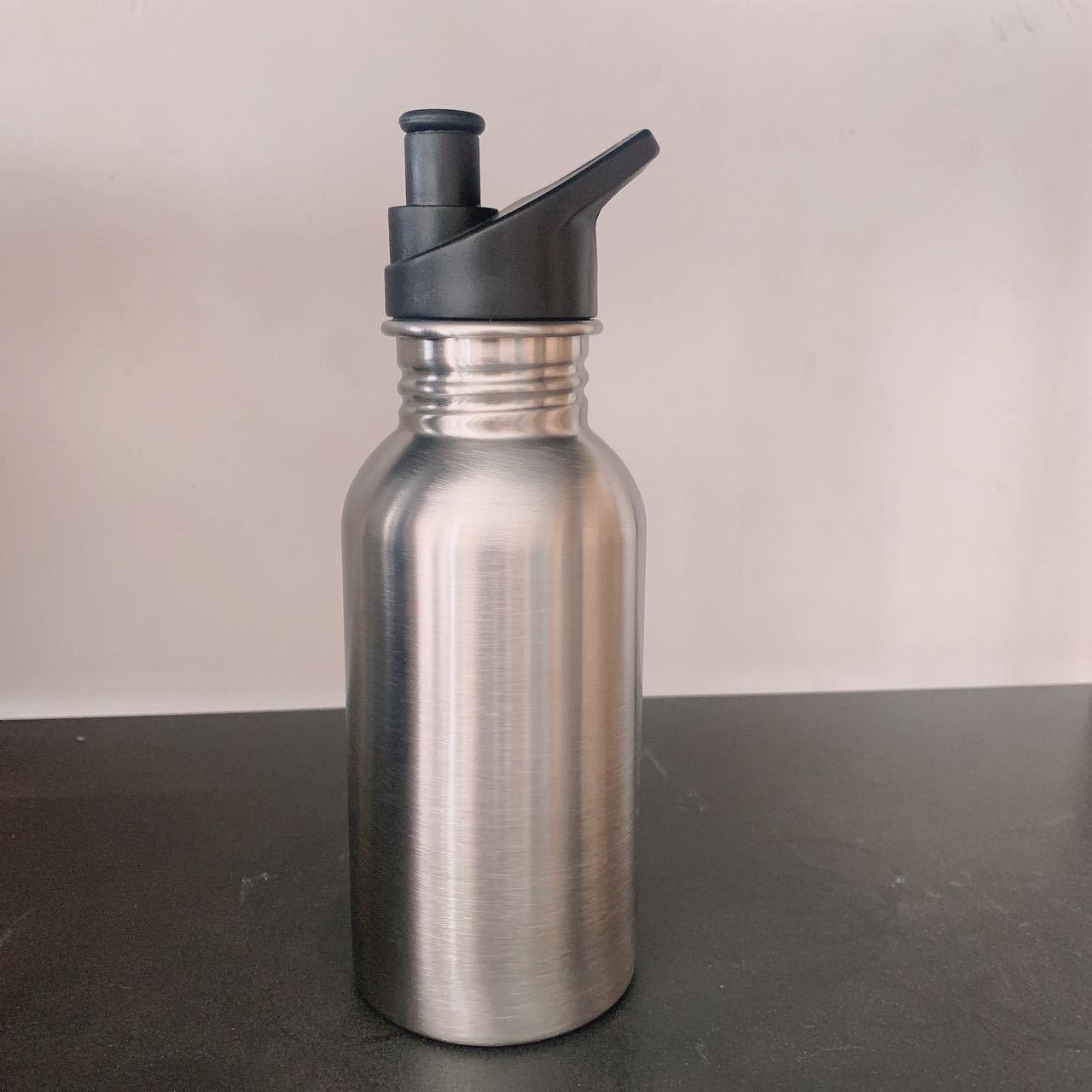 

Спортивная бутылка из нержавеющей стали с широким горлышком - Портативная уличная велосипедная чашка для воды 500ml